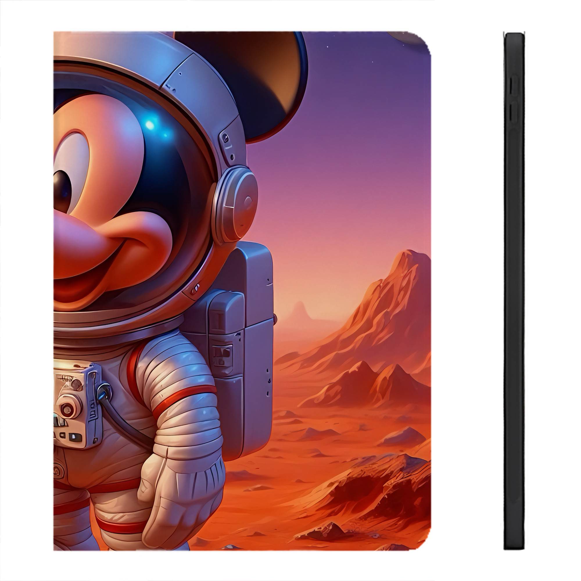 （画像用） ミッキーマウス Mickey Mouse IPadケース ペンホルダー付き ブックスタイルデザイン
